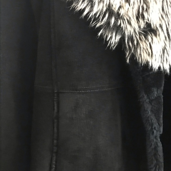 WILSONS LEATHER Pelle Studio black suede coat - Picture 6 of 9